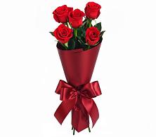 Букет 5 Красных роз Эдлесс Лав в Спасс