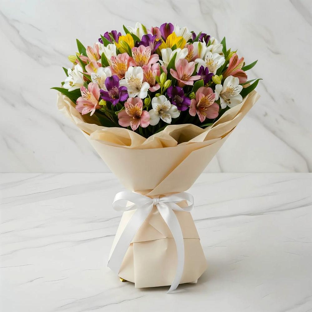 Букет цветов из: Альстромерии в Спасс