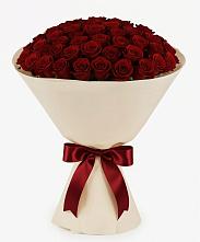 Букет 101 Бордовая роза Блэк Бакарра в Спасс