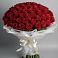 Букет 101 Красная роза Блэк Мэджик в Спасс