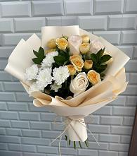 Букет цветов из:  Розы и Хризантемы в Спасс