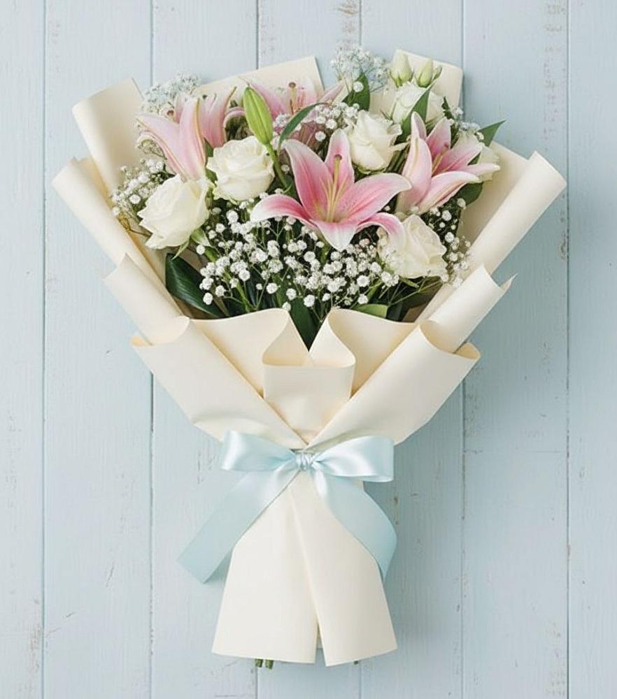 Букет цветов из: Лилии в Спасс