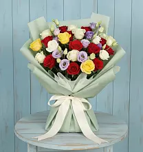 Букет цветов из:  Розы в Спасс