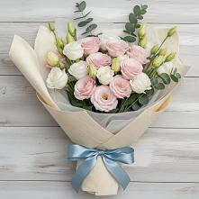 Букет цветов из:  Лизиантусы в Спасс