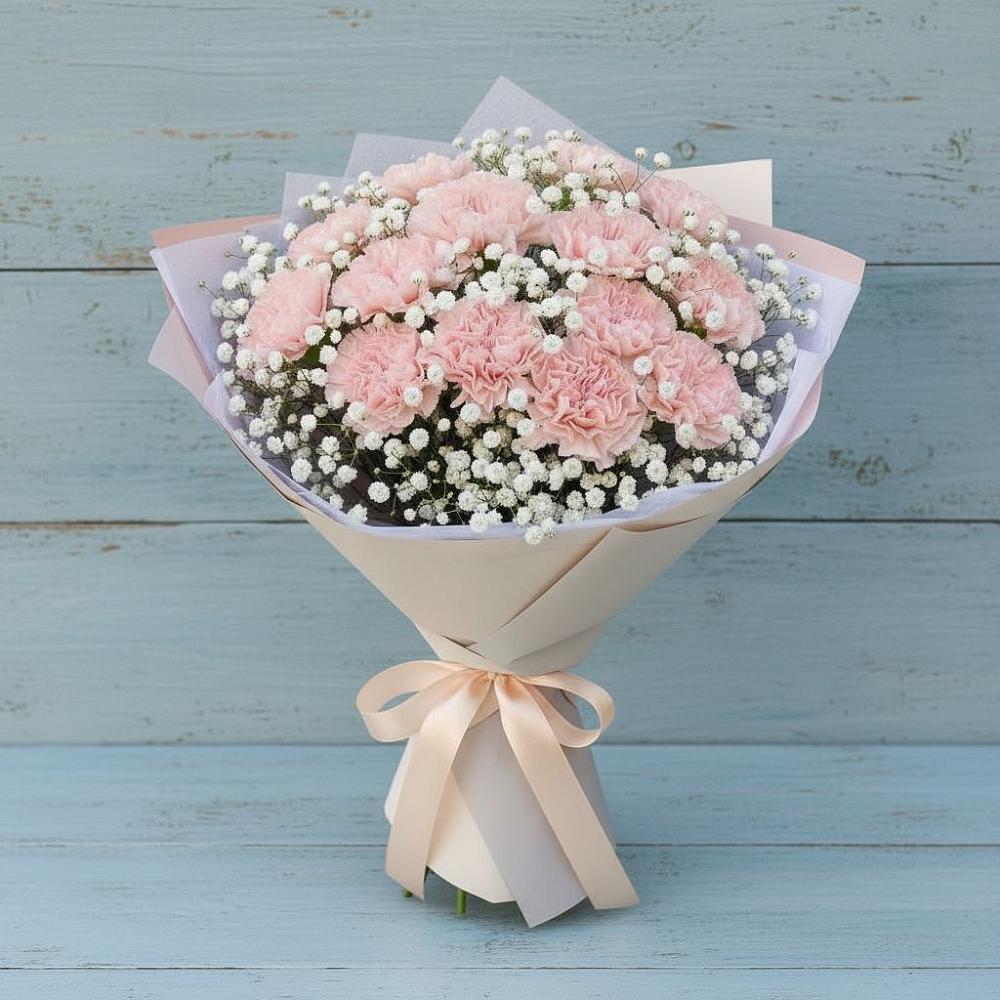 Букет цветов из: Гвоздики в Спасс