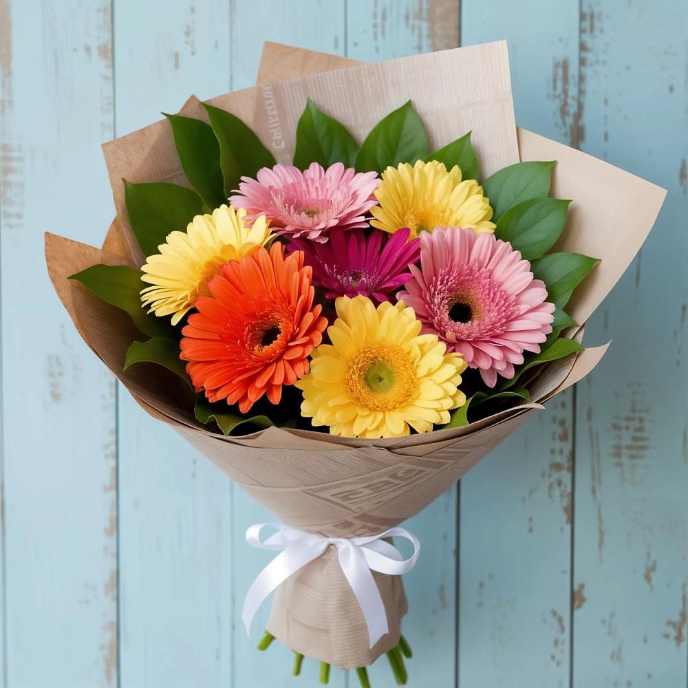 Букет цветов из: Герберы в Спасс