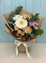 Букет цветов из:  Герберы и Хризантемы в Спасс