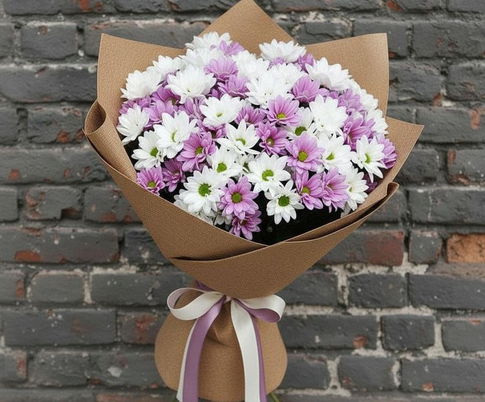 Букет цветов из: Хризантемы в Спасс