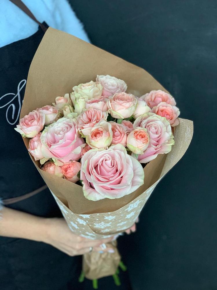 Букет цветов из: Хризантемы и Розы в Спасс