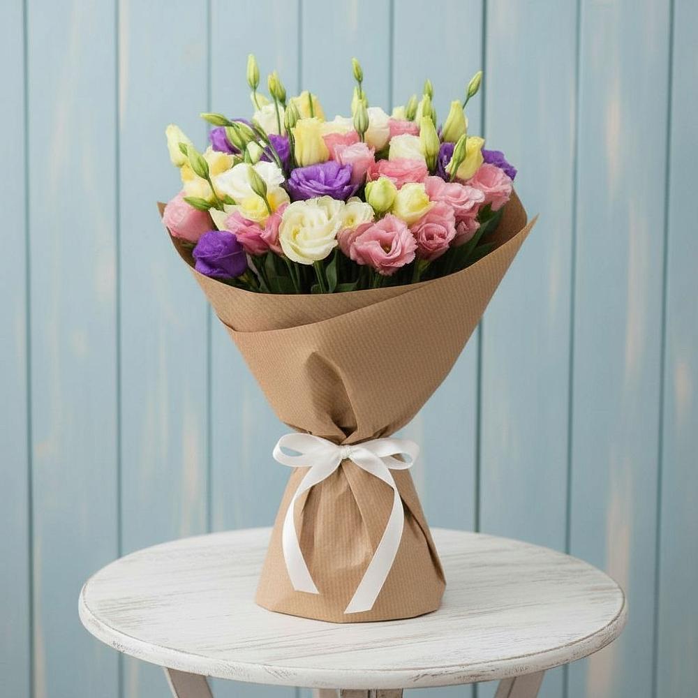 Букет цветов из: Лизиантусы в Спасс