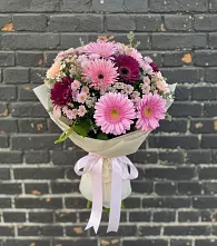 Букет цветов из:  Герберы и Хризантемы #REPLACE_PRED# Спасс