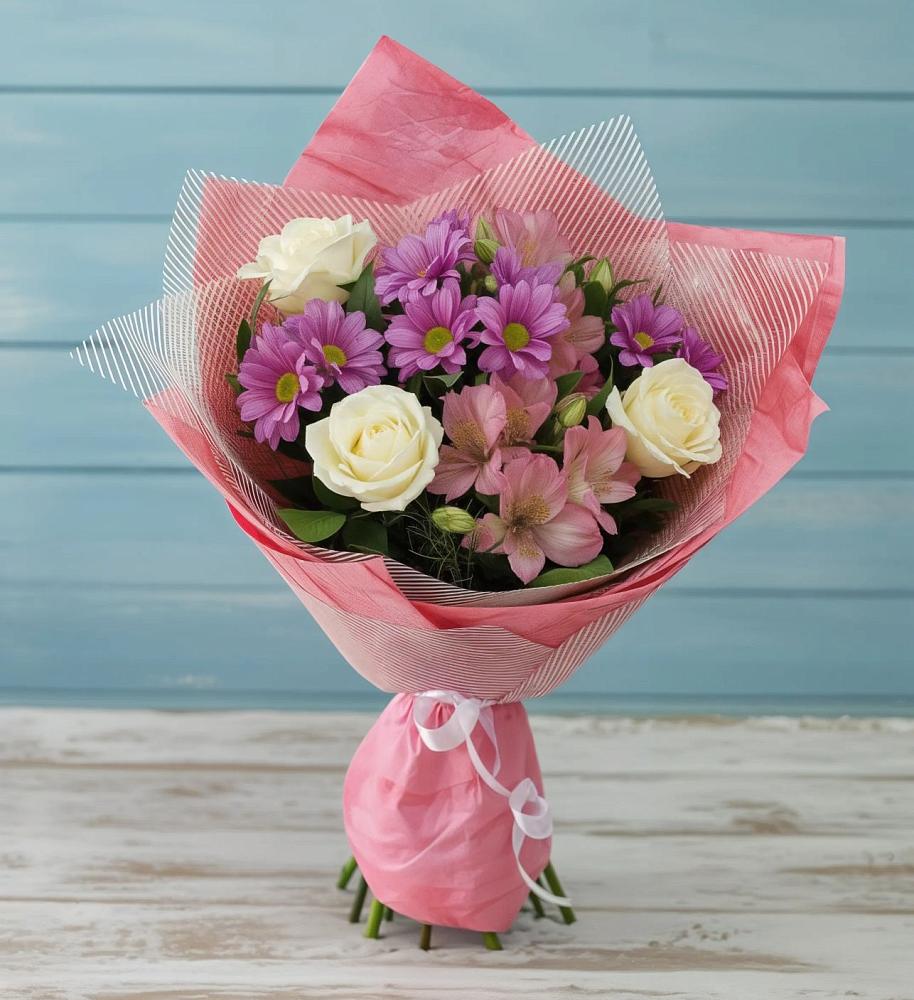 Букет цветов из: Герберы в Спасс