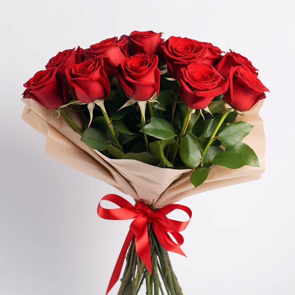 Букет 11 Красных роз Эдлесс Лав в Спасс