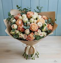 Букет цветов из:  Альстромерии и Розы #REPLACE_PRED# Спасс