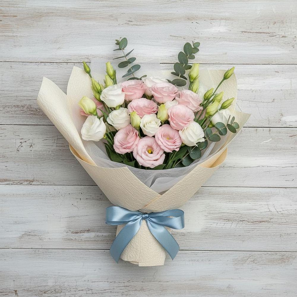 Букет цветов из: Лизиантусы в Спасс